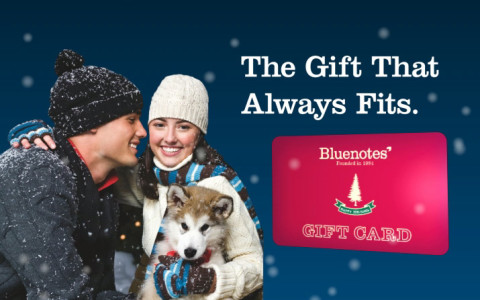 Bluenotes Gift Card: Digital Signage